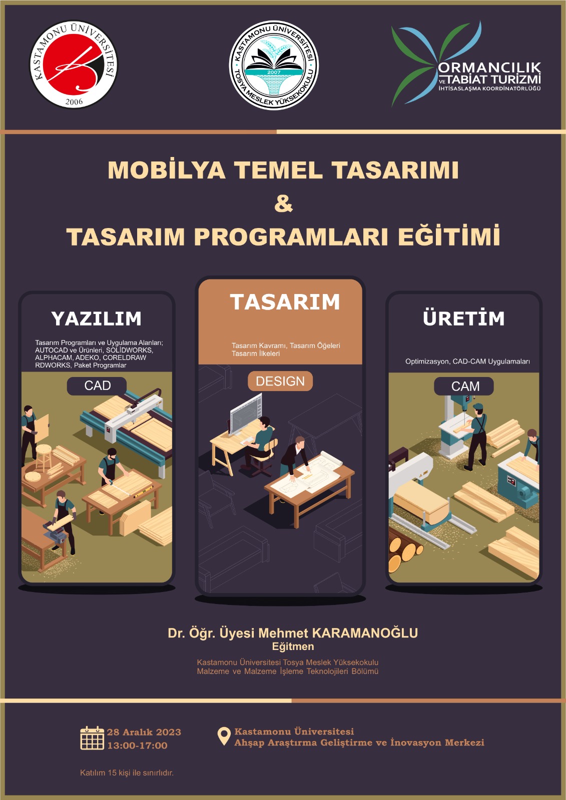 Mobilya Temel Tasarımı ve Tasarım Programları Eğitimi