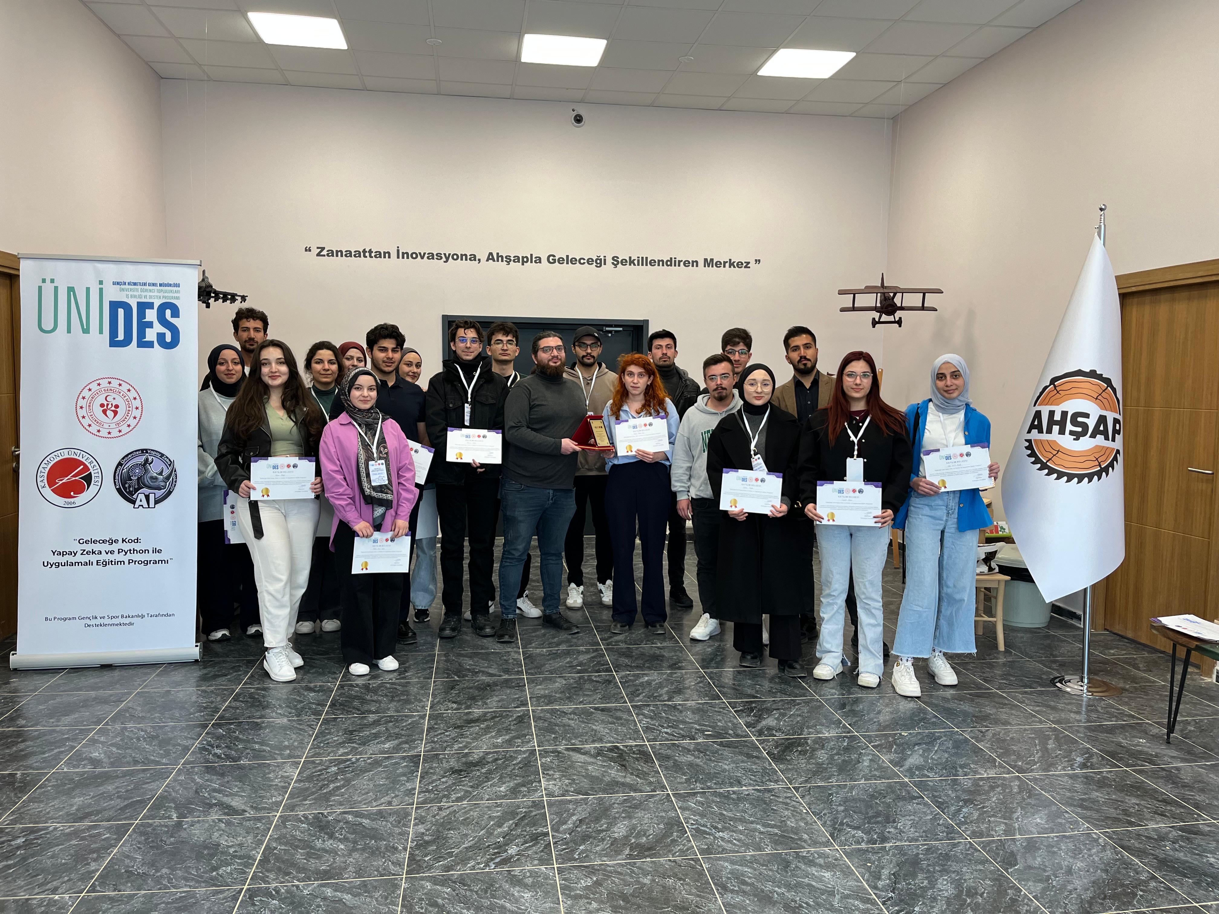 Yapay Zeka Topluluğu Unides Projesi Merkezimizde Gerçekleştirildi